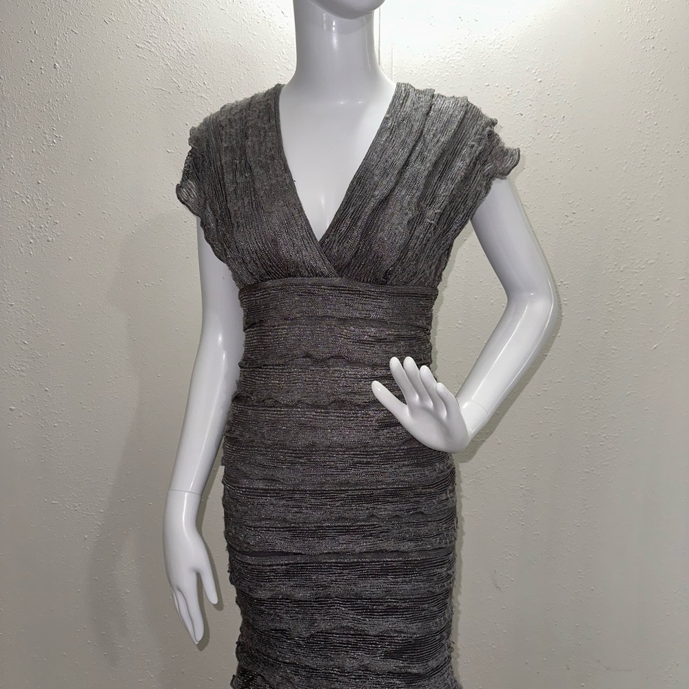 Max Studio Charcoal Midi Dress